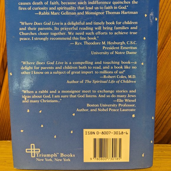 Book Adults And Children Where Does God Live? Rabbi Gellman And Msgr. Hartman - Picture 4 of 6